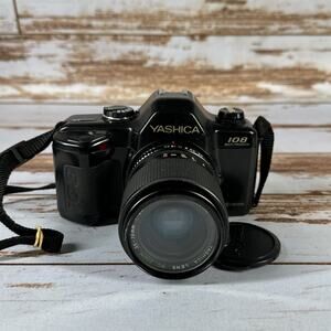 Yashica 108 Film Camera + MC Zoom 35–70mm f/3.5–4.8 Lens – Vintage SLR Kit